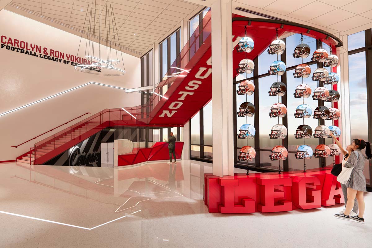 Rendering of football operations center